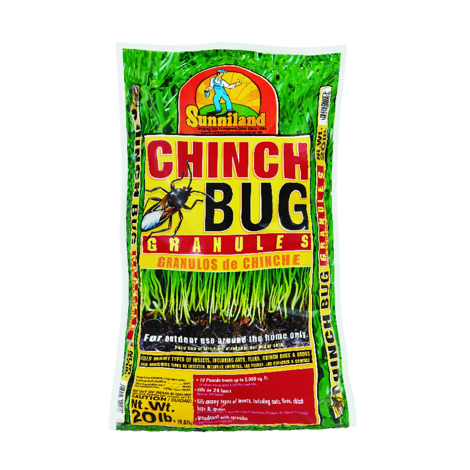 Chinch Bug Granules Insecticide, 20 Pounds, Lawn Pest Control