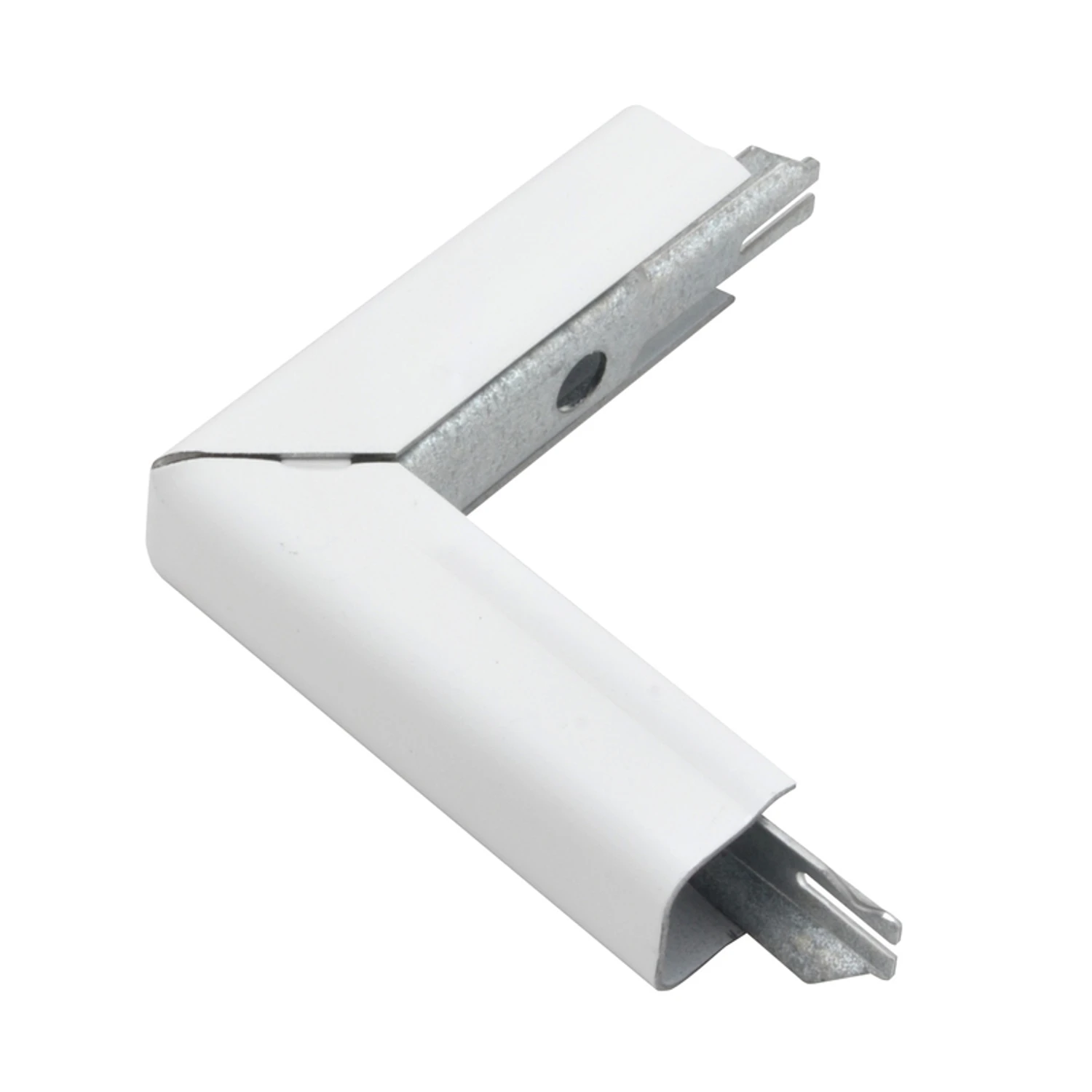 Flat Elbow, Metal, White