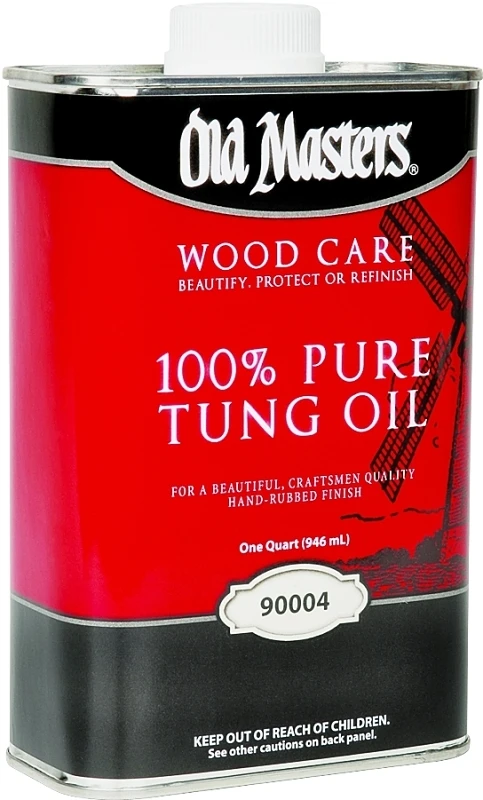 Liquid Tung Oil Varnish 1 Qt, Hand Rubbed Finish, Model 90004, Low Voc