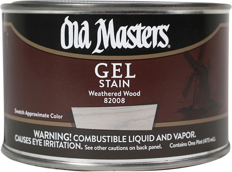 Semi-transparent Weathered Wood Oil-based Gel Stain 1 Pint