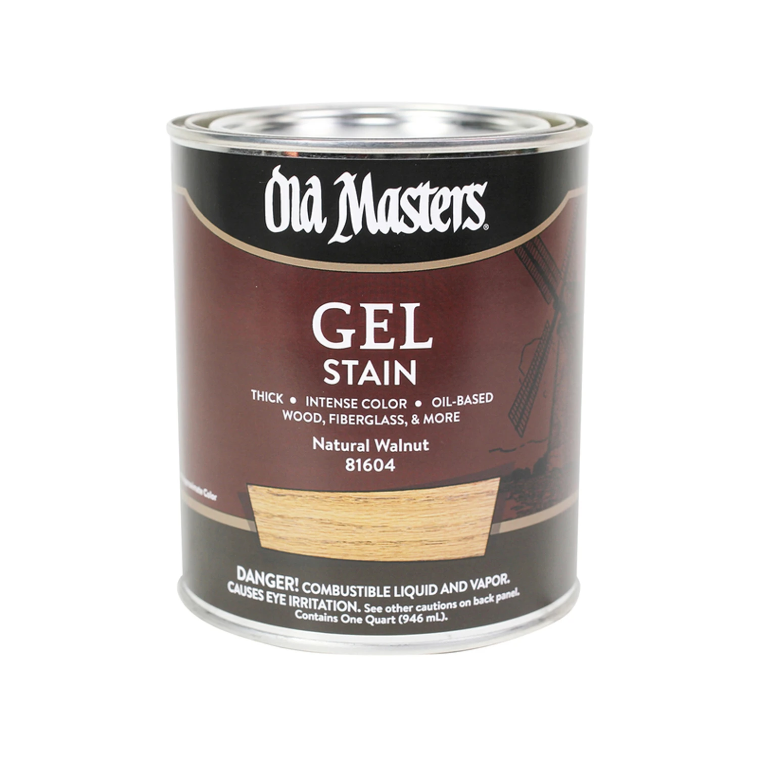 Oil-Based Gel Stain Natural Walnut Color 1 Quart