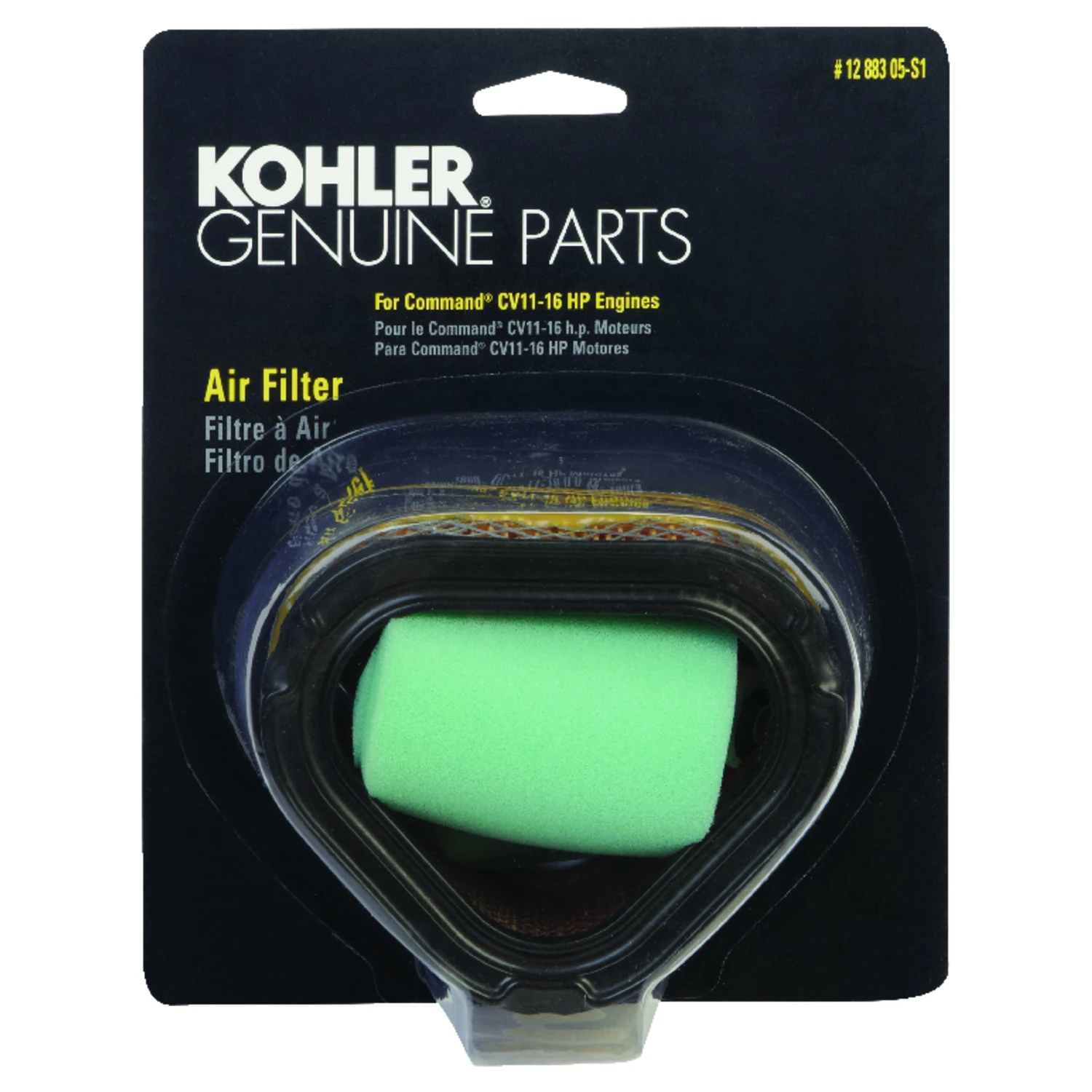 Kohler 11-16 Hp Paper Engine Air Filter With Pre-cleaner For Command Engines