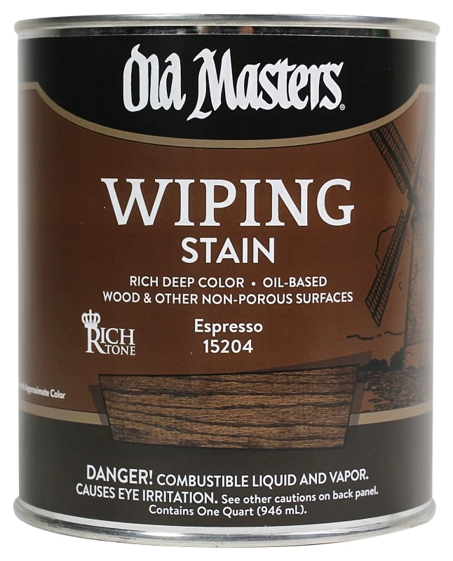 Semi-transparent Espresso Oil-based Wiping Stain 1 Quart