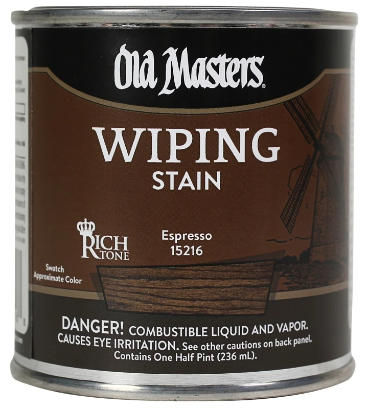 Semi-transparent Espresso Oil-based Wiping Stain 0.5 Pint
