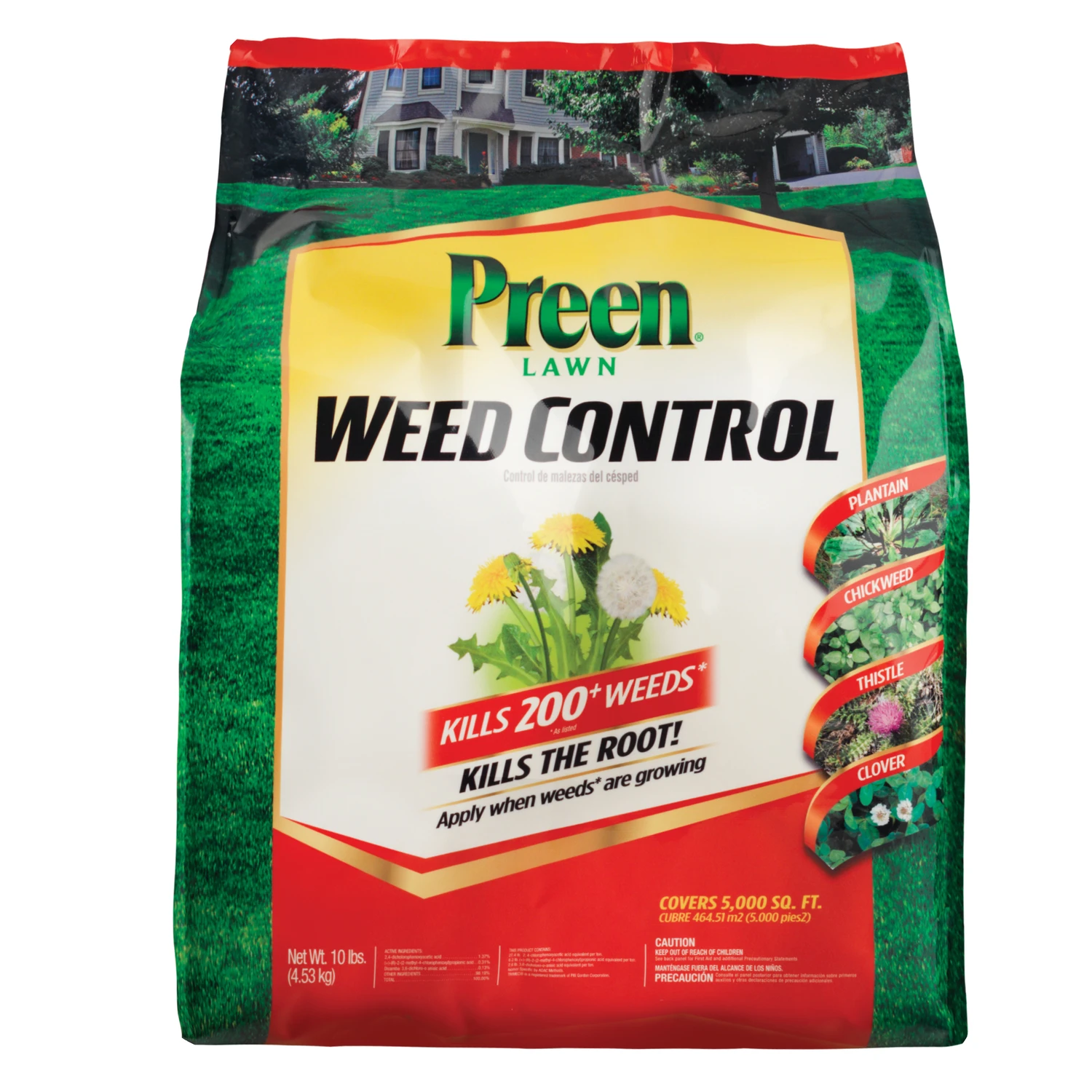 Lawn Weed Control Granules, 10 Pounds, Covers 5,000 Square Feet
