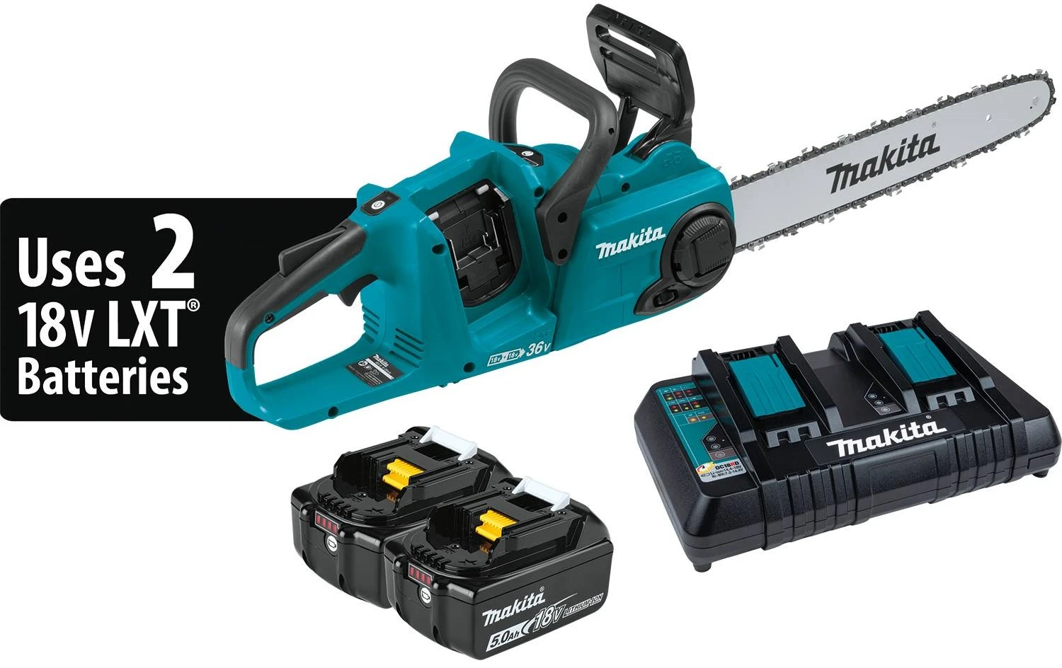 18v X2 Lxt (36v) Lithium-ion Brushless Cordless 16 In. Chain Saw Kit