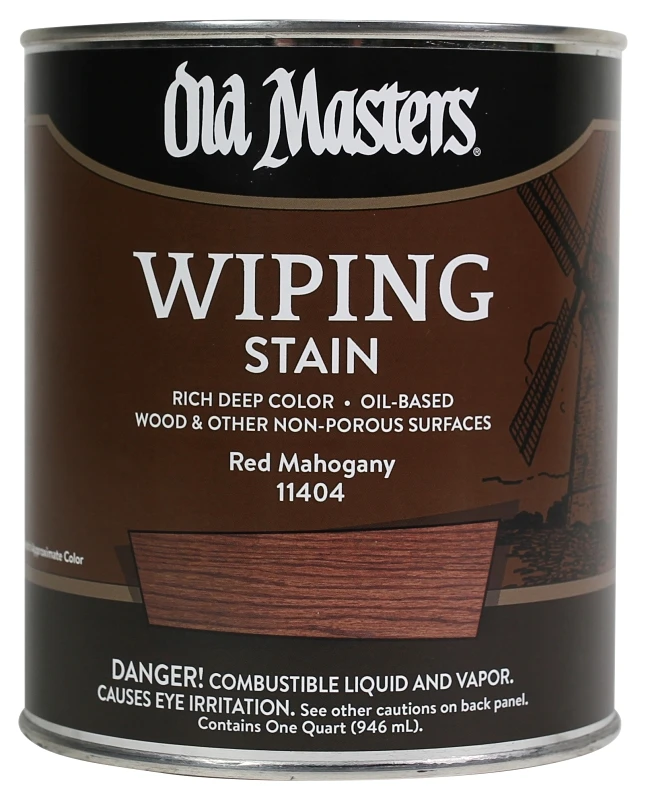 Semi-transparent Red Mahogany Oil-based Wiping Stain 1 Quart