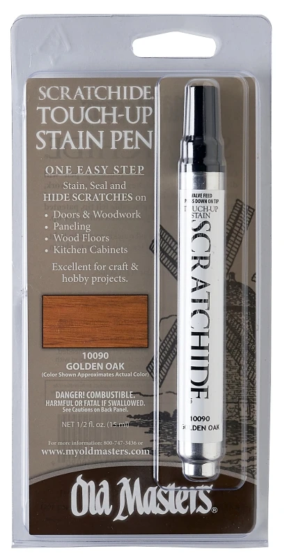 Scratchide Touch-Up Pen for Wooden Surfaces in Golden Oak Finish