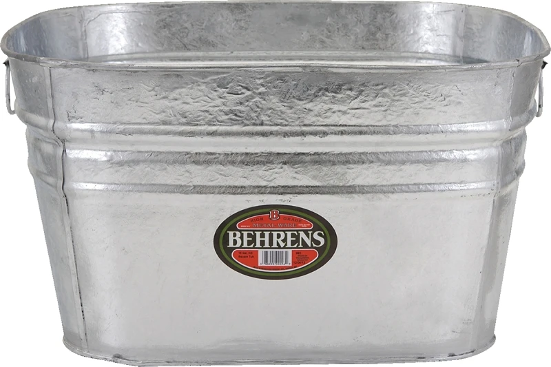15.5 Gallon Galvanized Steel Utility Tub - Model 62