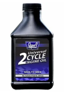 Air-Cooled Two-Cycle Engine Mixing Oil, Blue, 8 Ounce Bottle