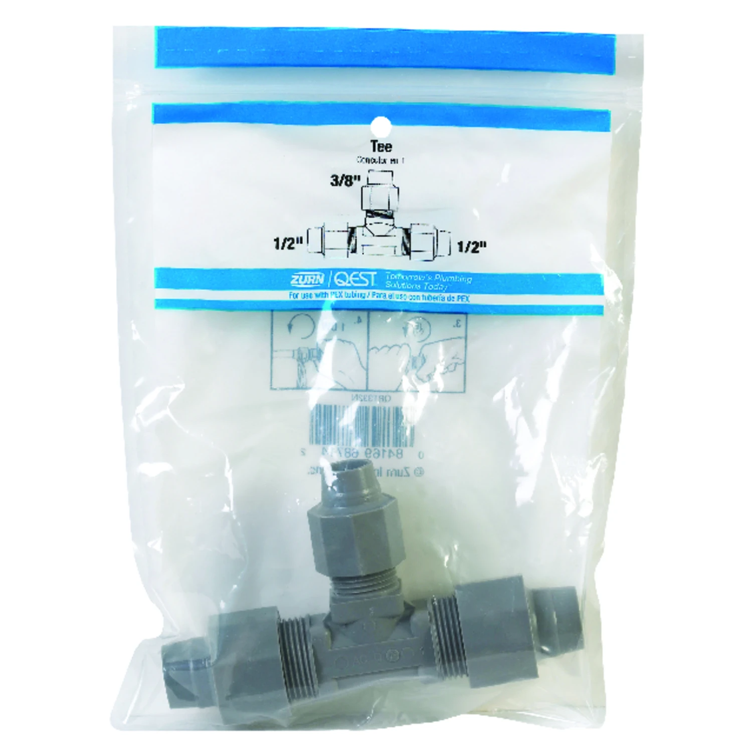 1/2 In. Cts X 1/2 In. Cts Polybutylene Tee - Model Qbt332n