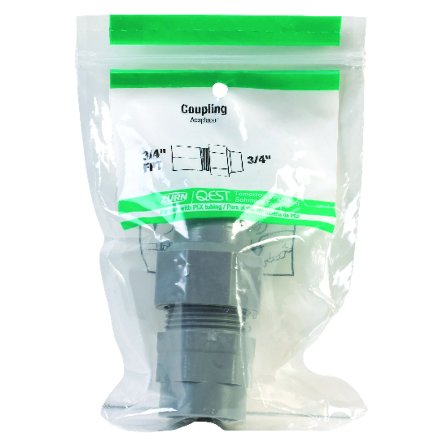 Qest 3/4 In. Cts X 3/4 In. Fpt Coupling - Lead-free Pex Adapter