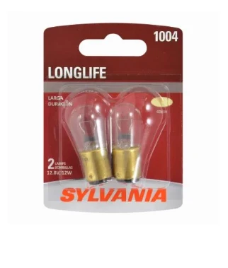 1004 Long Life Miniature Clear Bulb, 1004LL BP2, 2-Pk.