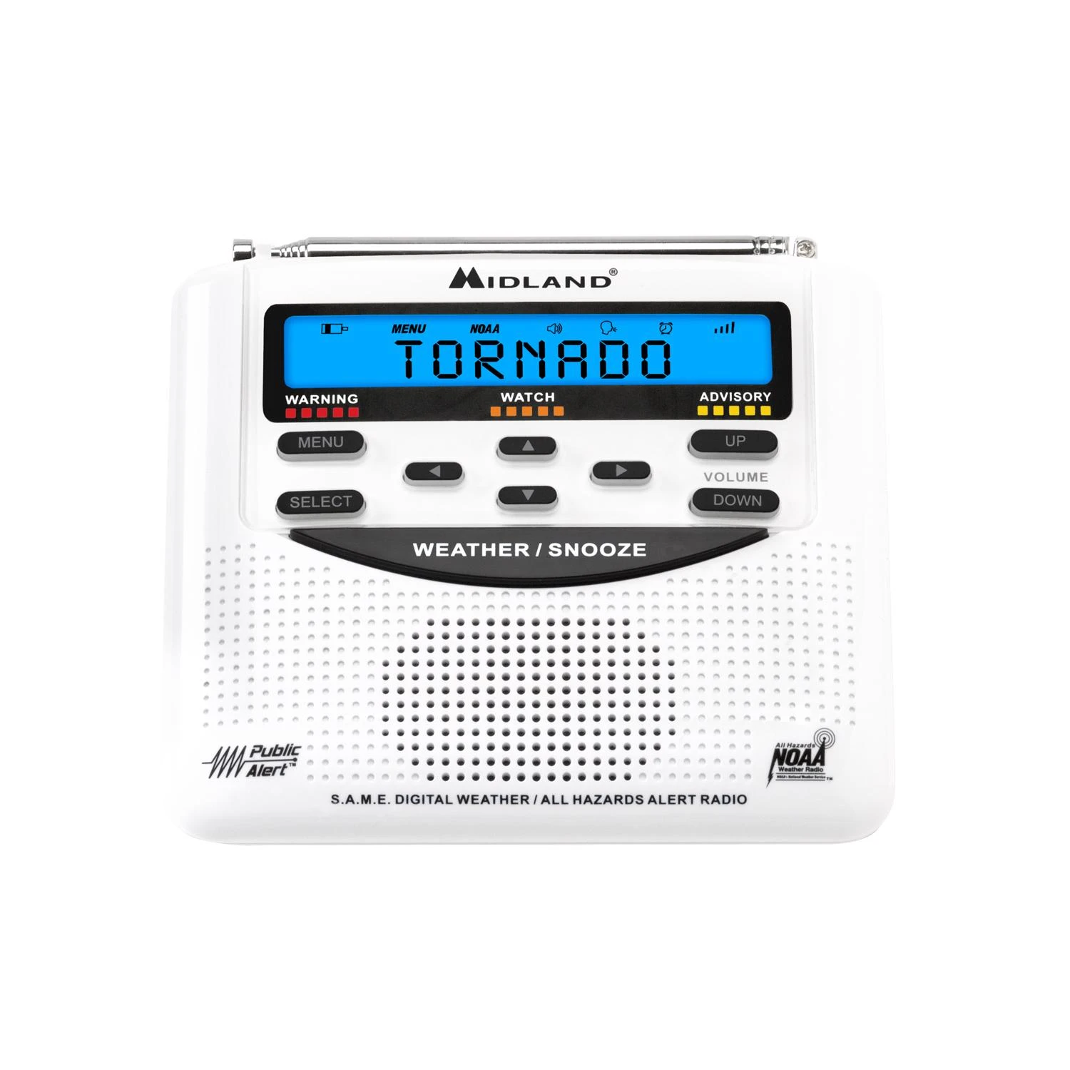 Wr-120b Emergency Weather Alert Radio With Alarm Clock And S.a.m.e. Technology