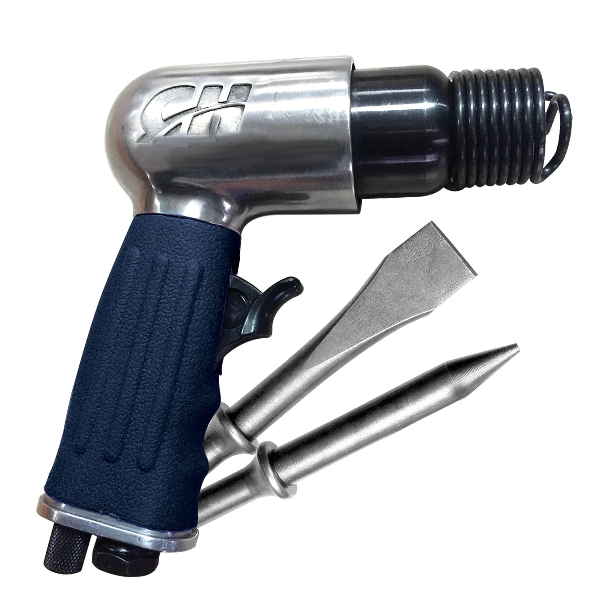 Short Barrel Air Hammer with 1 and 5 Eighths Inch Stroke for Heavy-Duty Use