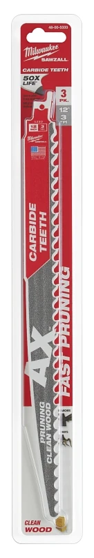 12 In. 3 Tpi The Ax Pruning Carbide Teeth Sawzall Blade (3-pack)