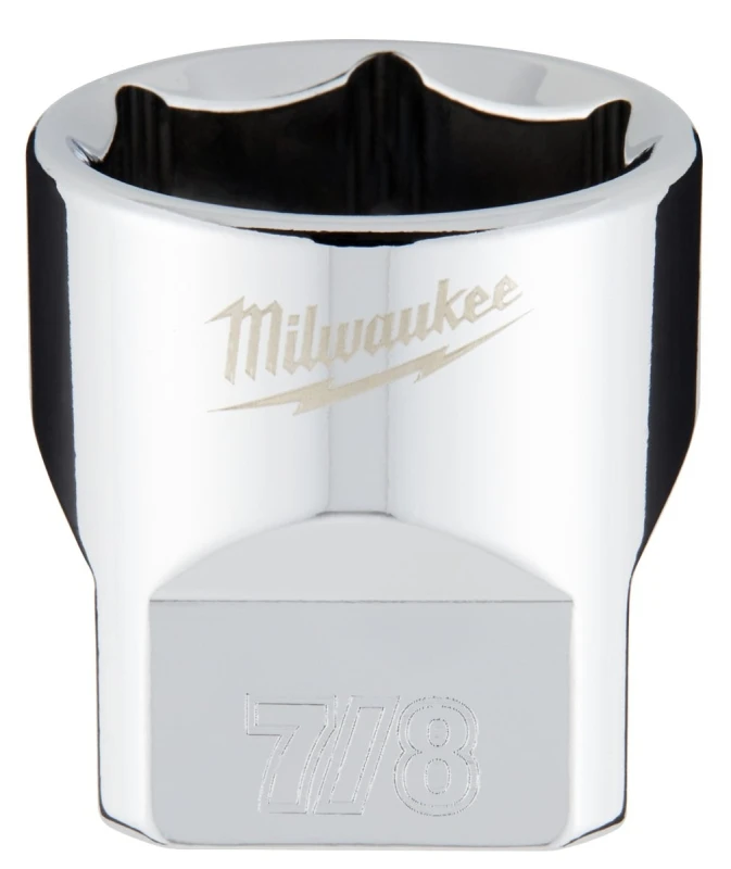 3/8 In. Drive 7/8 In. 6-point Shallow Standard Socket With Four Flat Sides