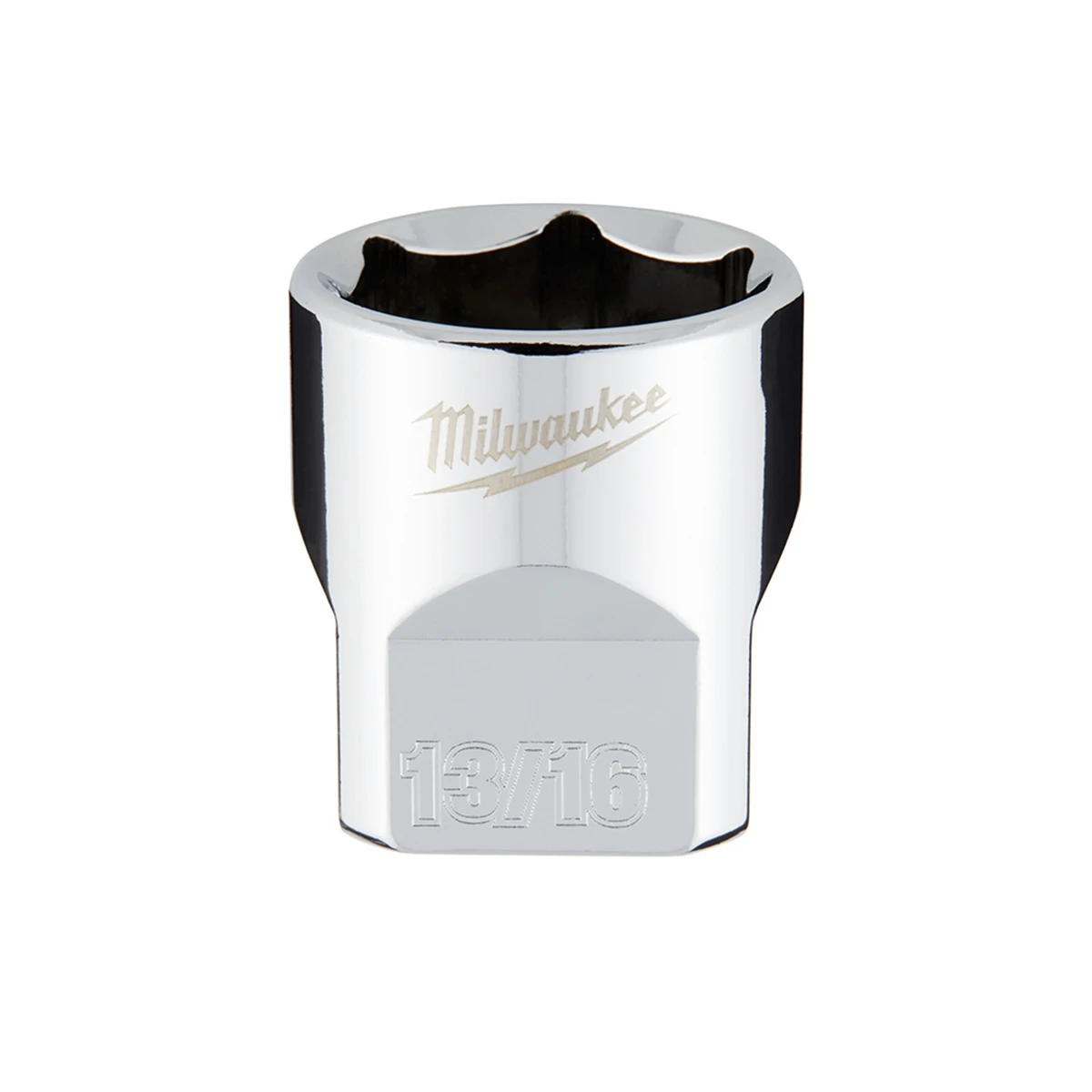 3/8 In. Drive 13/16 In. 6-point Shallow Standard Socket With Four Flat Sides