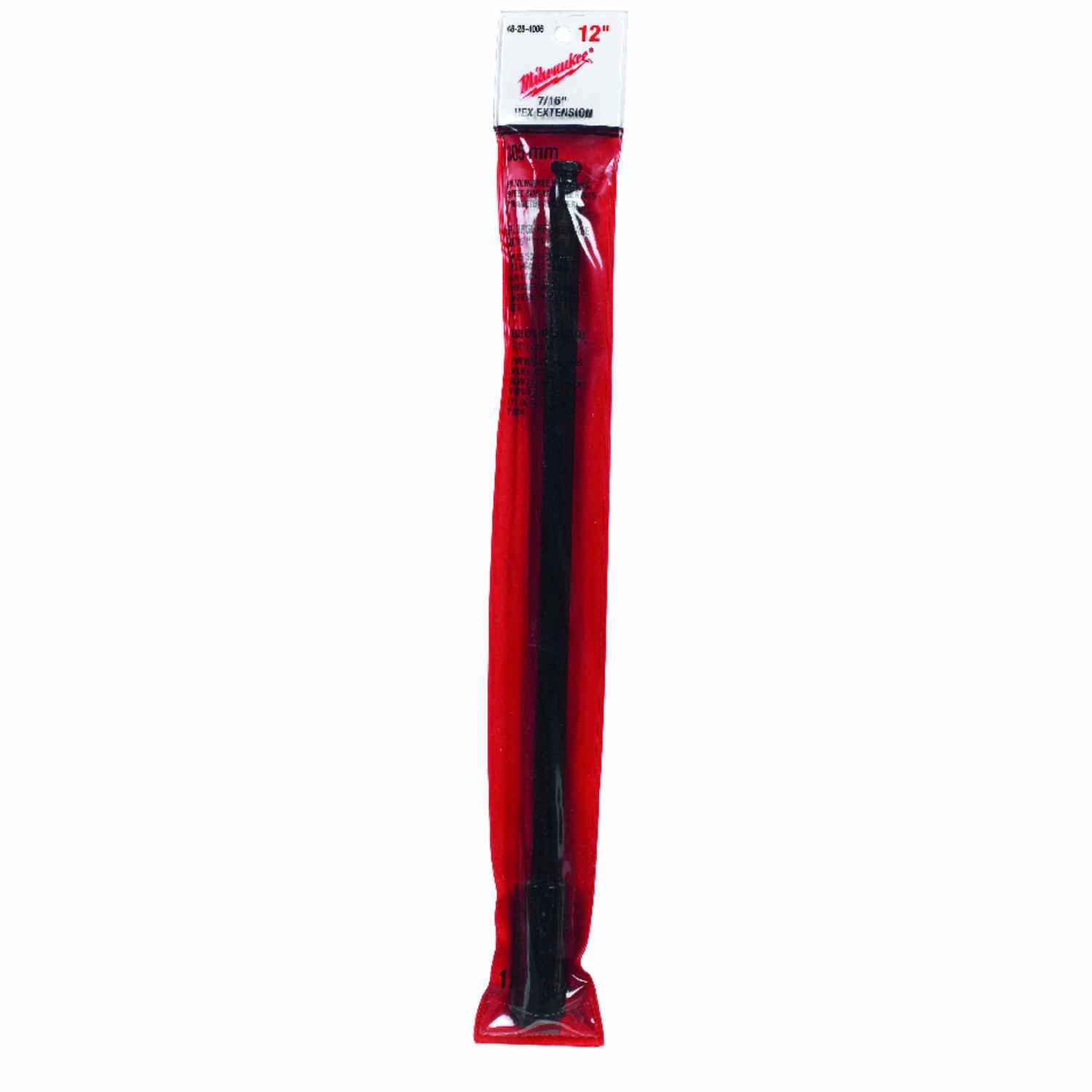 12 In. Alloy Steel Drill Bit Extension 7/16 In. Hex Shank