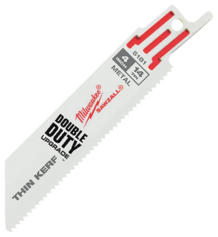 Sawzall Reciprocating Saw Blades, 14 TPI, 4 In., 5-Pk.