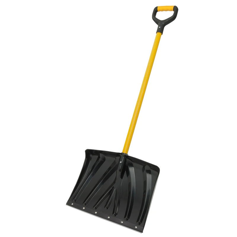 Poly Snow Shovel, Industrial Grade, Black, 18-In.
