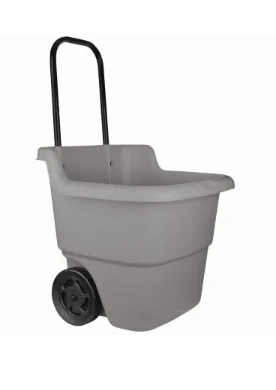 3-cu. Ft. Lawn & Garden Cart With Solid Handle And 7-inch Wheels