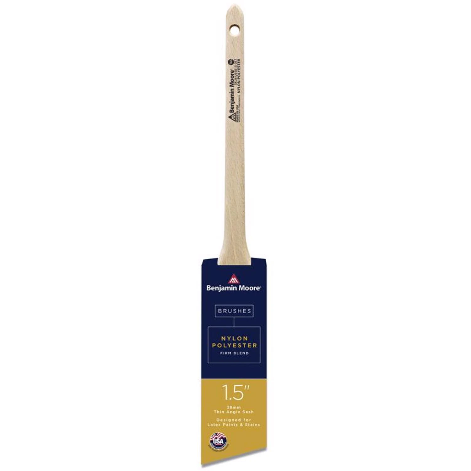 1.5 In. Firm Nylon/poly Thin Angle Sash Brush