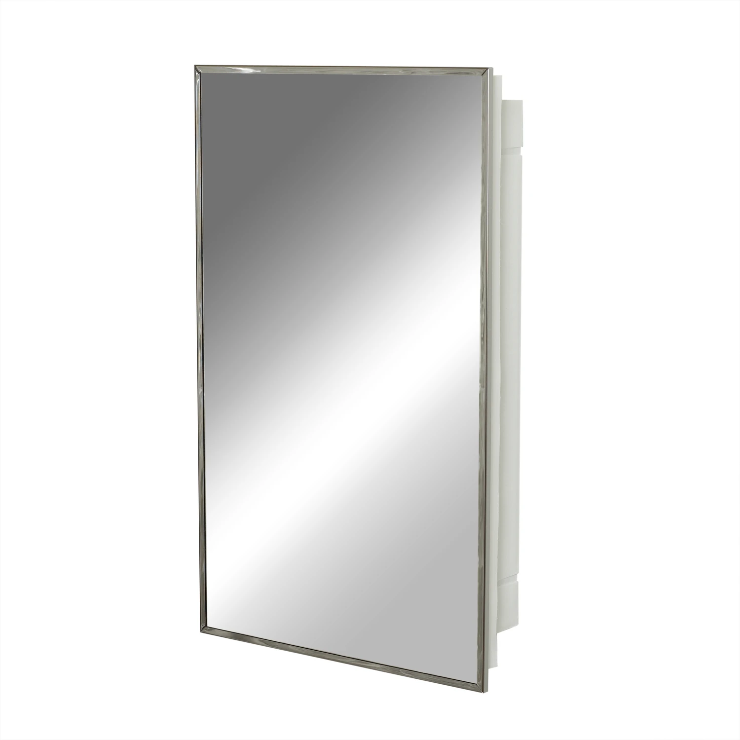 Stainless Steel 13.5 In. W X 23.5 In. H X 3.5 In. D Single Mirror Medicine Cabinet