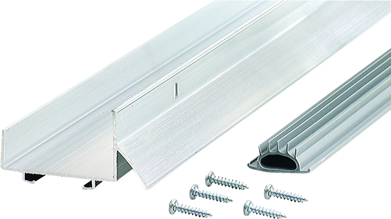 1-3/4 In. X 36 In. Silver Aluminum Drip Cap & Door Bottom