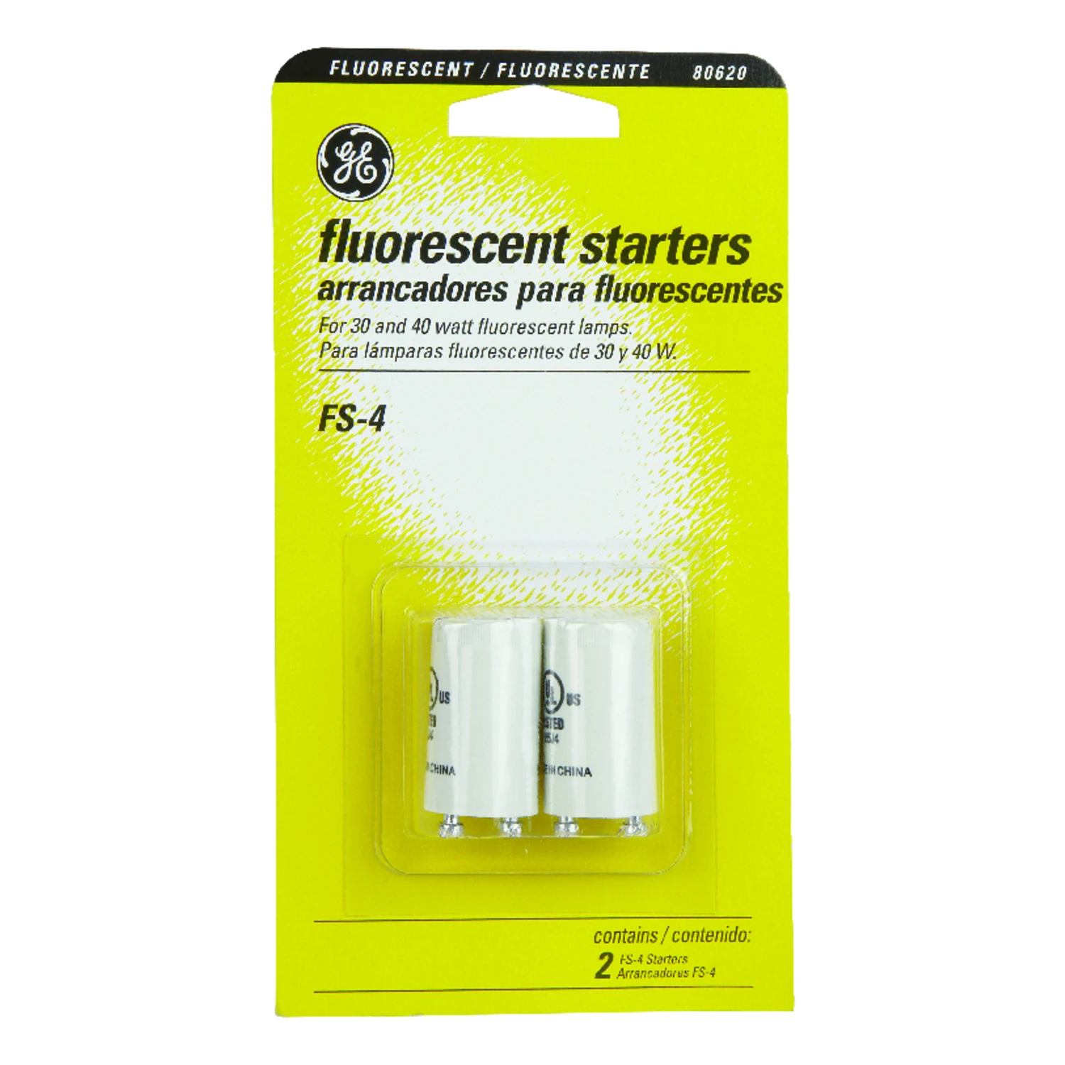 Fluorescent Starter, For 30 & 40 Watt Lamps, 2-Pk.