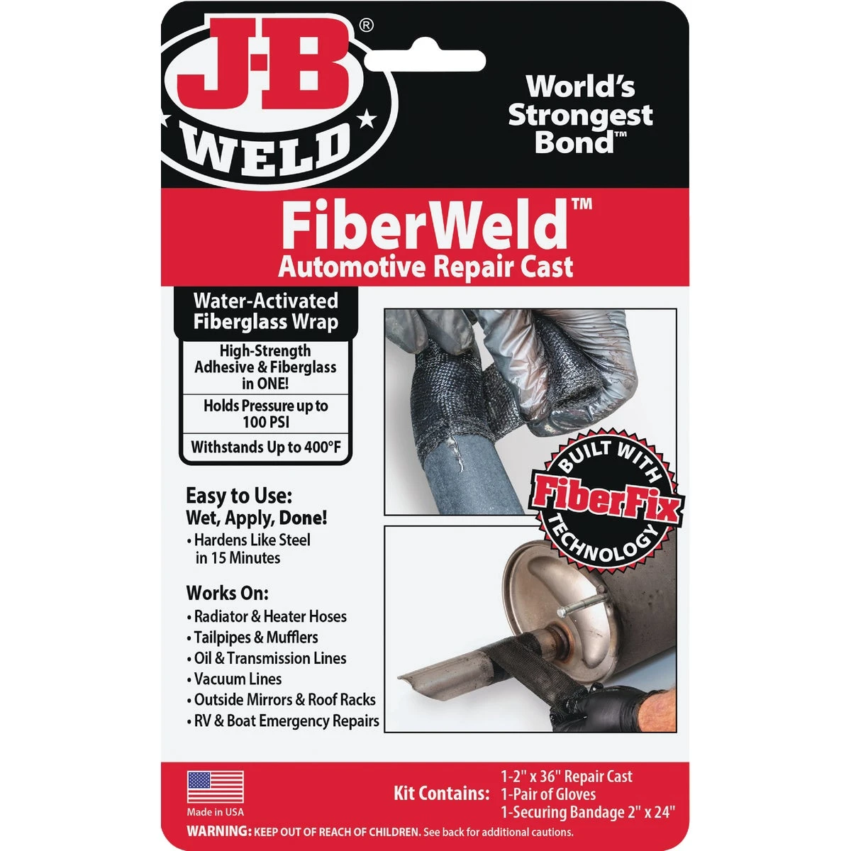 Fiberweld 2 In. W X 36 In. L Automotive Repair Cast Kit