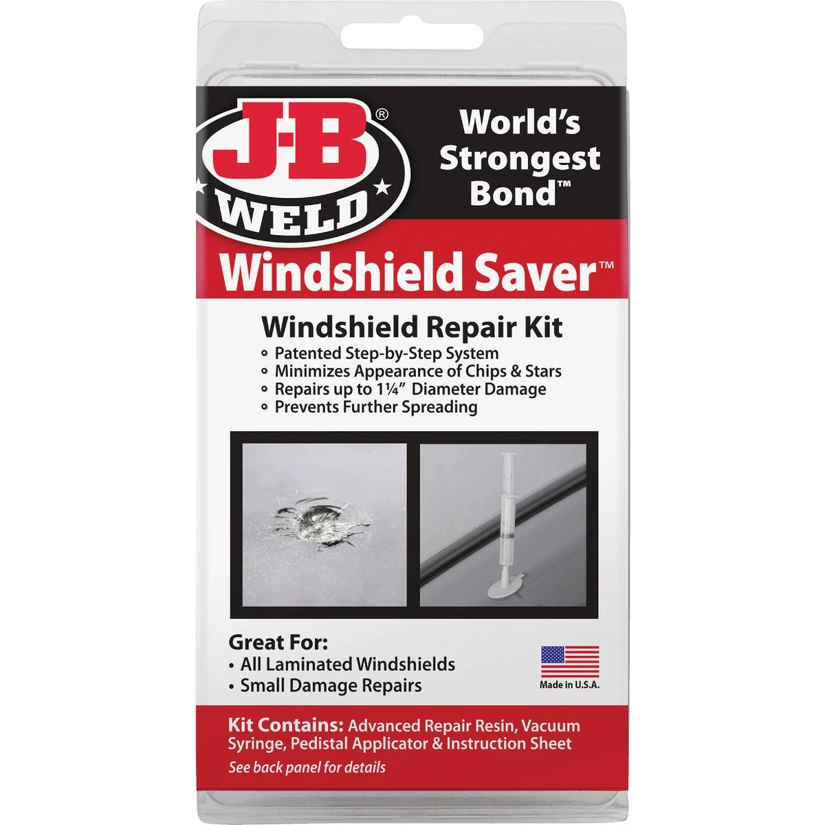 Windshield Saver Repair Kit For Chips And Stars, Model 2100