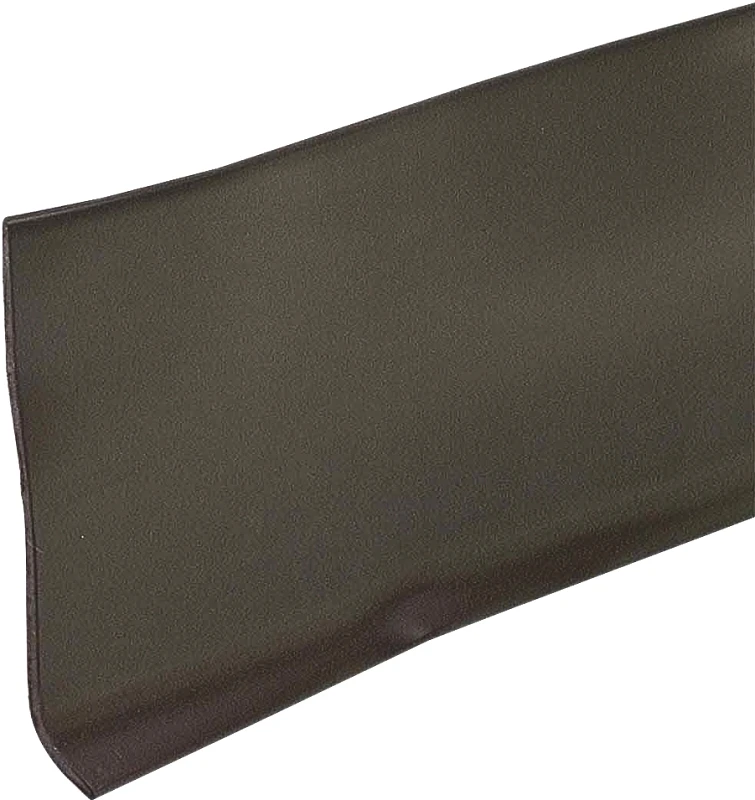 4 Inch by 48 Inch Brown Vinyl Wall Base Molding