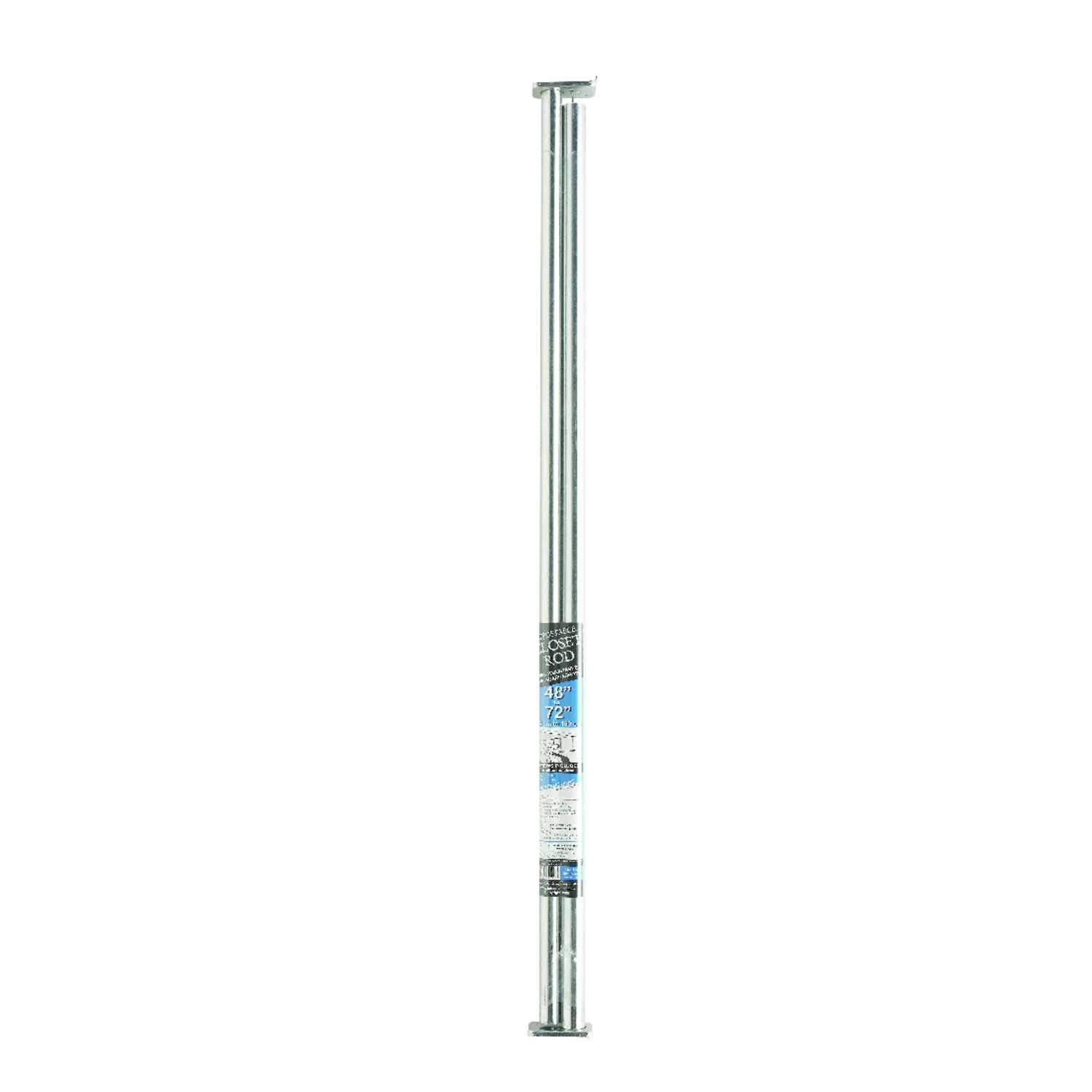 John Sterling Pro 48 in. L X 1 in. D Adjustable Platinum Steel Closet Rod John Sterling Pro 48 in. L X 1 in. D Adjustable Platinum Steel Closet Rod