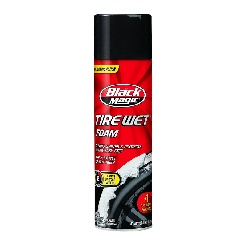 Tire Wet Foam Cleaner, 18 Oz. Aerosol Can For Ultimate Shine