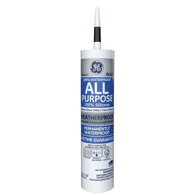 All Purpose Black Silicone One Sealant, 10.1 Ounce Tube