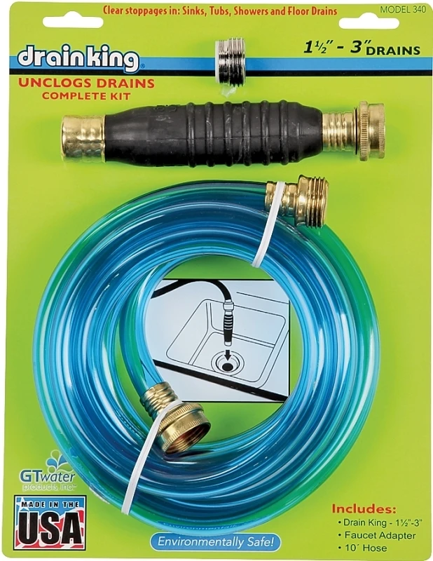 1-1/2" To 3" Water-pressure Drain Opener Kit