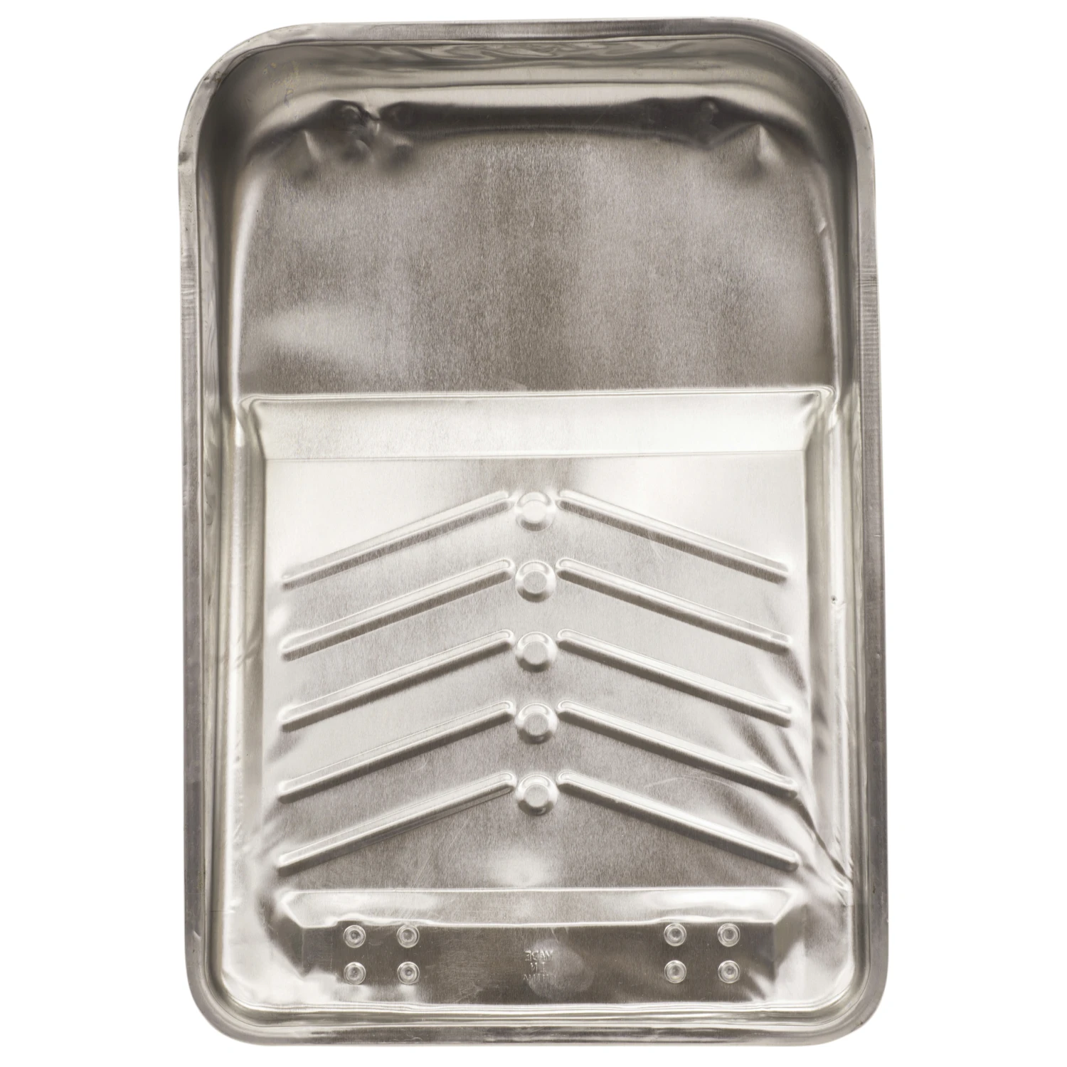 Deep Well 2 Quart Metal Paint Tray With Ladder Grips For 9 Inch Rollers