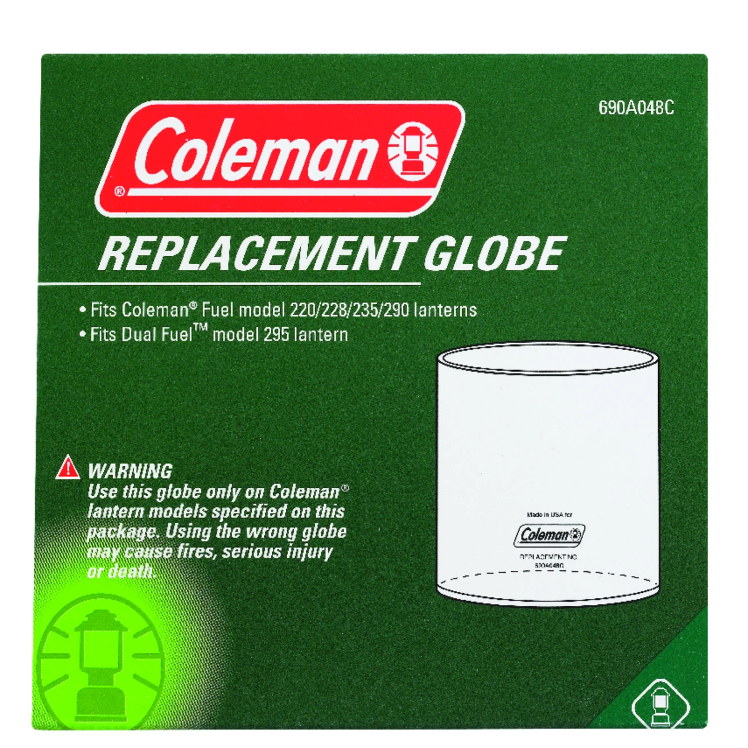 Clear Lantern Globe Replacement Glass for Outdoor Lanterns