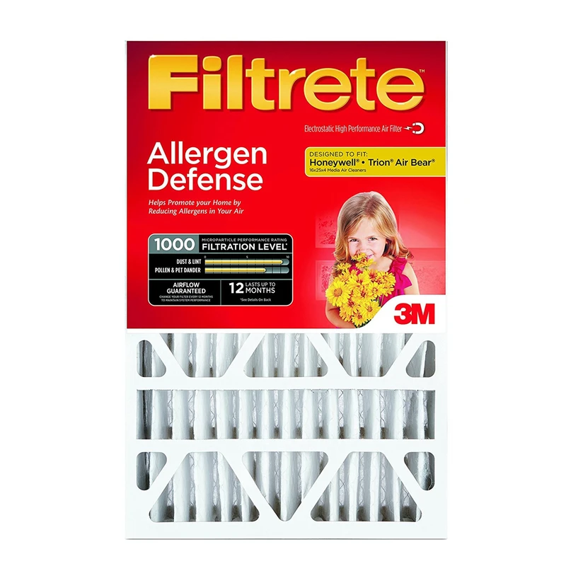 20x25x4 In. Allergen Defense Deep Pleat Air Filter, 1000 Mpr, Merv 11
