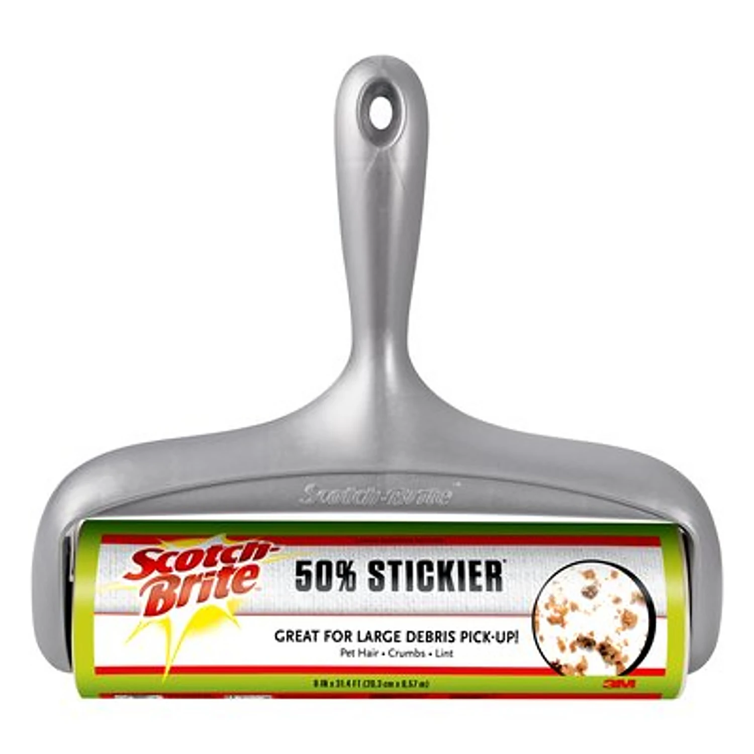 50% Stickier Large Surface Lint Roller, 8 In. X 31.4 Ft., 60 Sheets
