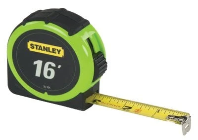 Hi-vis 16' X 3/4" Tape Rule - Durable Measuring Tool