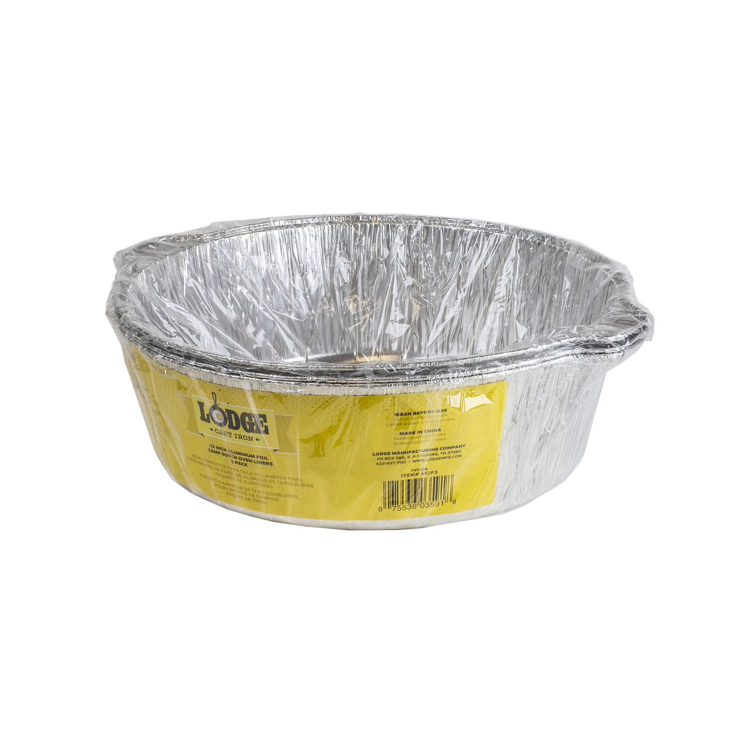 Aluminum Foil Camp Dutch Oven Liners, 12 In. 3-Pk.