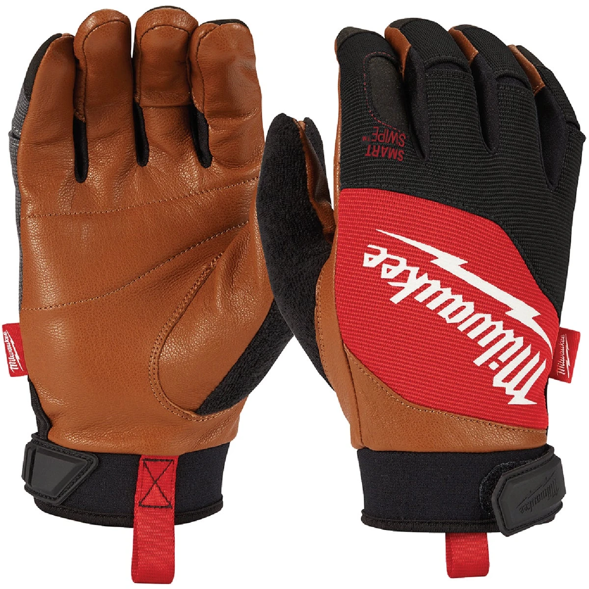Unisex Medium Leather Performance Work Gloves - Goatskin Leather, Touchscreen Compatible