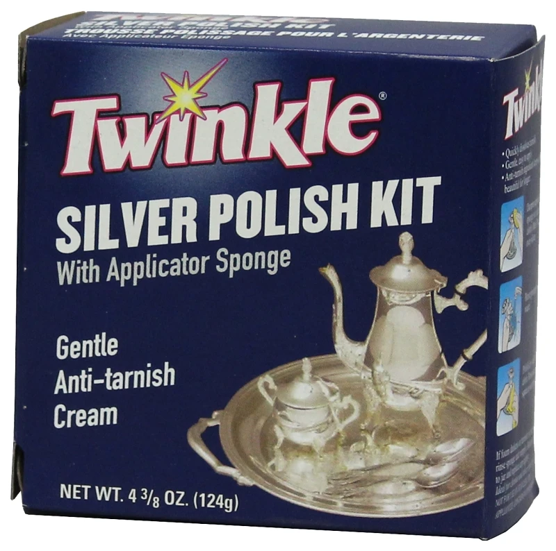 Silver Cleaner and Polish Kit, 4.4 Ounce Bottle