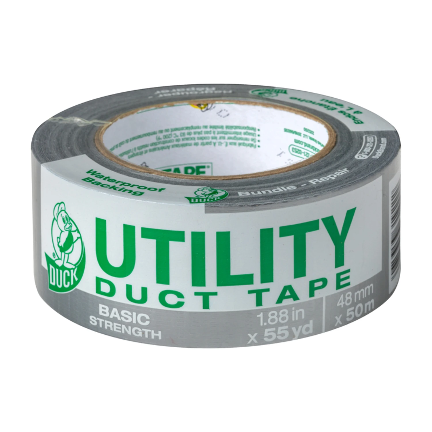 1.88 In. W X 55 Yd L Gray Utility Grade Duct Tape