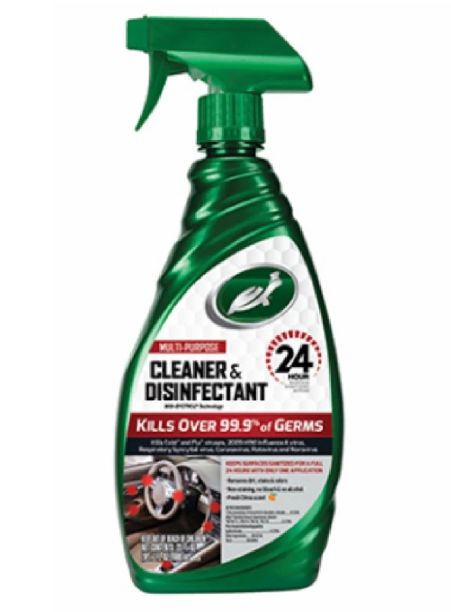 Multi-Purpose Interior Car Cleaner and Disinfectant Spray, 23 Ounce Bottle