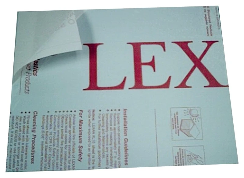 Lexan Clear Double Polycarbonate Sheet 18 In. W X 24 In. L X .093 In.
