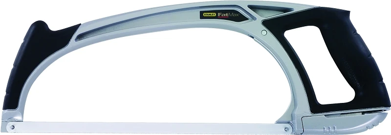 High-Tension 12-Inch Bi-Metal Hacksaw with Durable Frame and Replaceable Blade