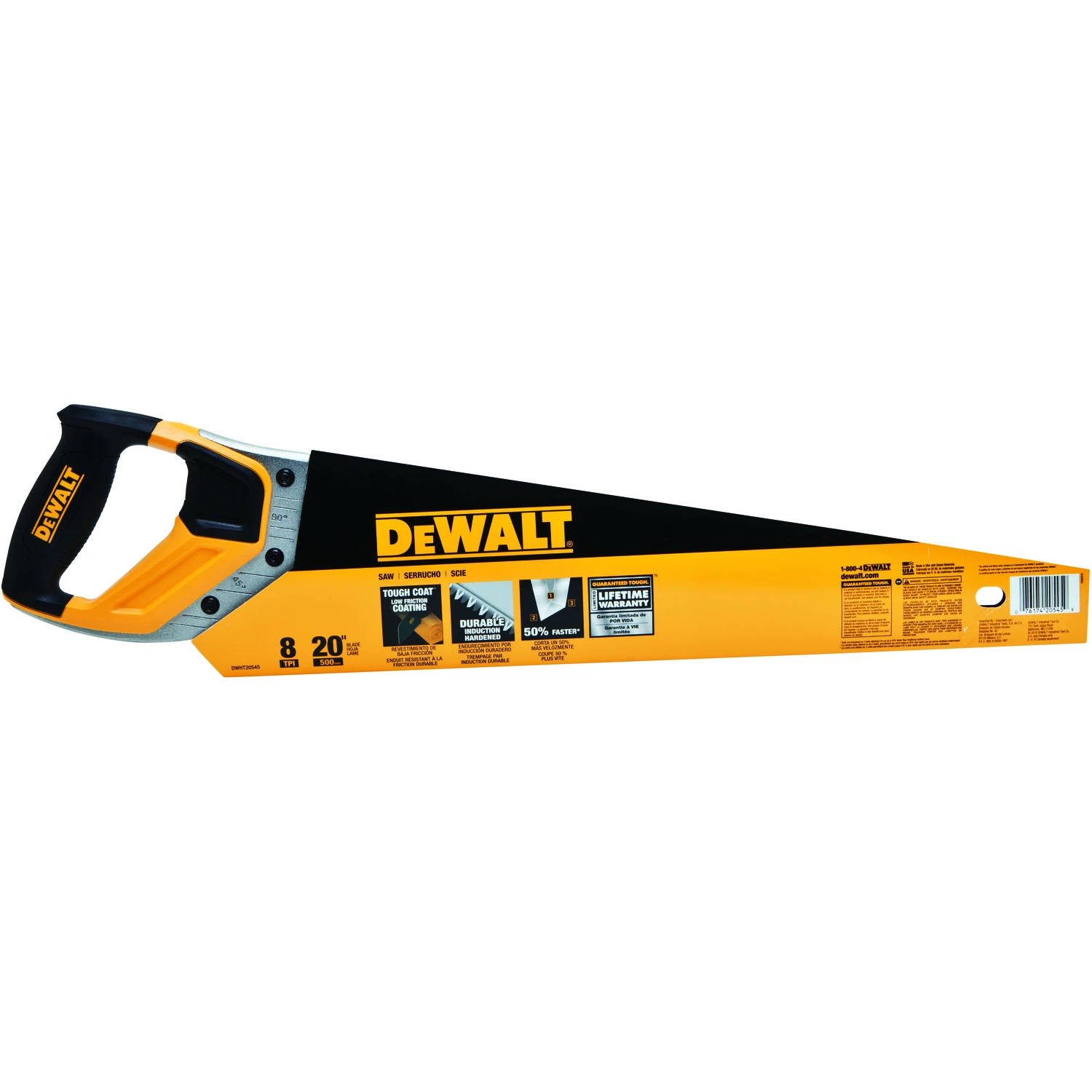20 In. Steel Handsaw With Ergonomic Handle And Induction-hardened Teeth